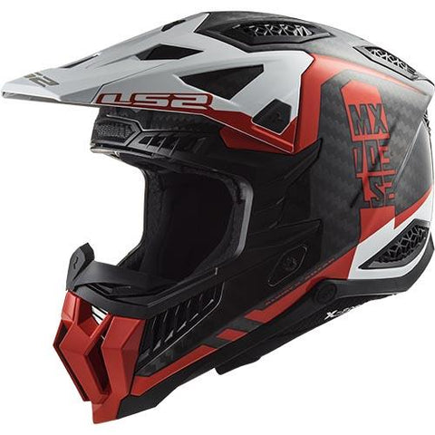 LS2 MX703 Carbon X-Force Victory Red White Motorcycle Helmet