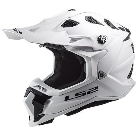 LS2 MX700 Subverter Solid Gloss White Motorcycle Helmet