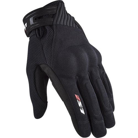 LS2 Dart Mens Gloves Black - Motorcycle Gloves