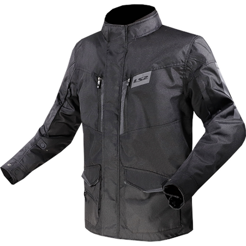 LS2 Metropis Evo Mens Jacket Black  Mens Motorcycle Jacket