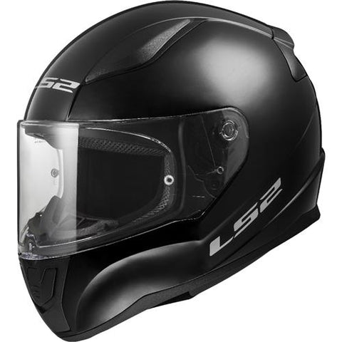 LS2 FF353 Rapid II Solid Gloss Black Motorcycle Helmet