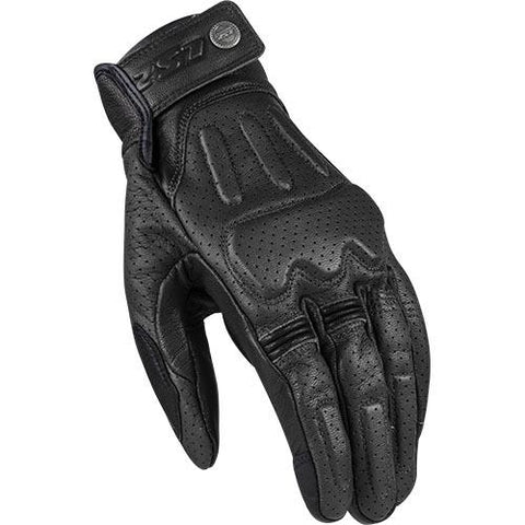 LS2 Rust Mens Gloves Black - Motorcycle Gloves