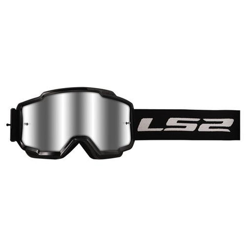 LS2 Charger Goggles Black With Silver Visor