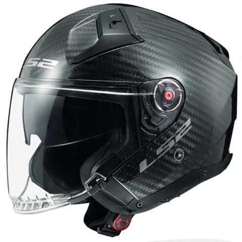 LS2 OF603 Infinity II Gloss Carbon Motorcycle Helmet