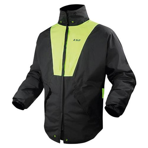 LS2 X-Rain Jacket Black Fluo Yellow