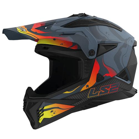 LS2 MX708 Fast II Wash Matt Dark Grey Motorcycle Helmet