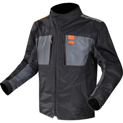 LS2 Titanium Mens Jacket Blue Fluo Orange  Mens Motorcycle Jacket