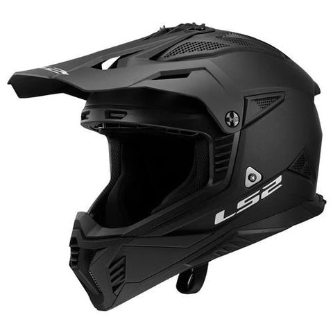 LS2 MX708 Fast II Solid Matt Black Motorcycle Helmet