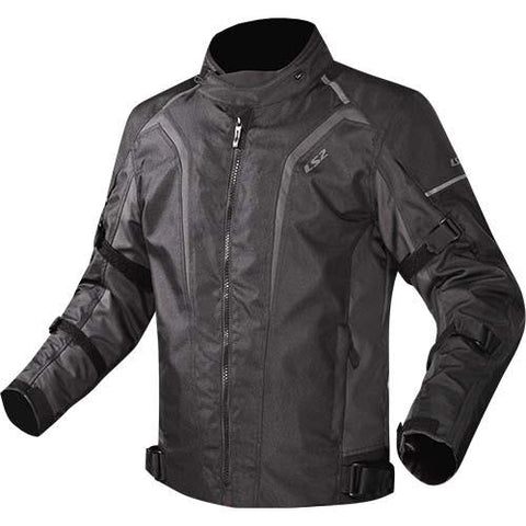 LS2 Sepang Mens Jacket Black Dark Grey  Mens Motorcycle Jacket