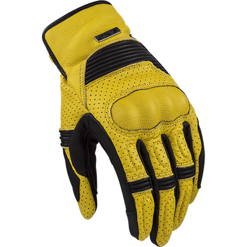 LS2 Duster Mens Gloves Mustard Black - Motorcycle Gloves