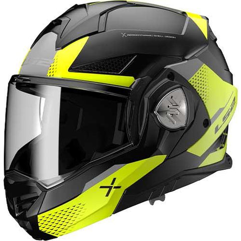 LS2 FF901 Advant X Oblivion Matt Black Fluo Yellow Motorcycle Helmet