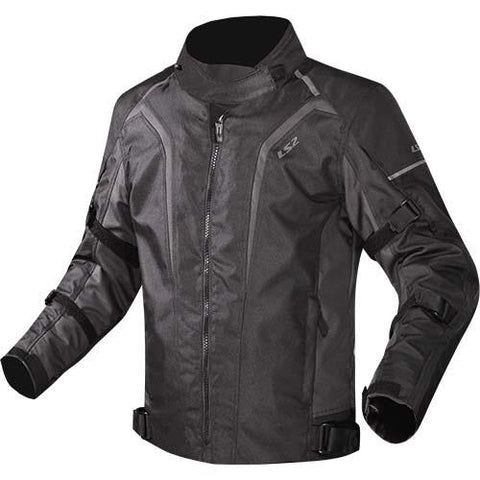 LS2 Sepang Ladies Jacket Black Dark Grey Ladies Motorcycle Jacket