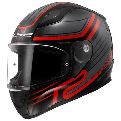 LS2 FF353 Rapid II Circuit Black Red Motorcycle Helmet