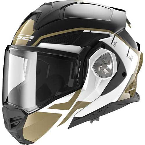 LS2 FF901 Advant X Metryk Black Gold Motorcycle Helmet