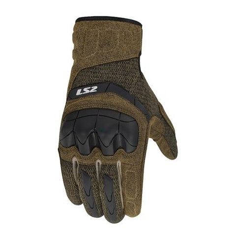 LS2 Kubra Mens Gloves Brown  - Motorcycle Gloves