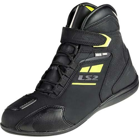 LS2 Garra Ladies Boots Waterproof Black Fluo Yellow- Motorcycle Boots