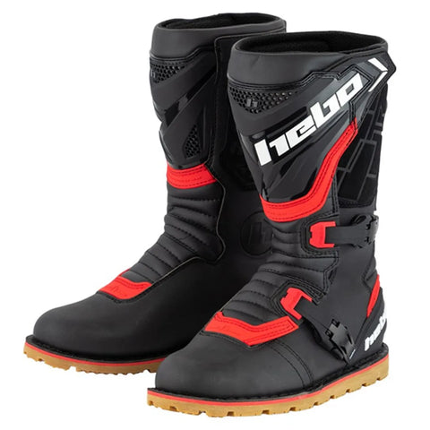 Hebo Tech 3.0 Micro Black Red Trials Boots