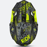 ONeal 1 Series Motocross Helmet Vibrant Black Neon Yellow