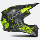 ONeal 1 Series Motocross Helmet Vibrant Black Neon Yellow