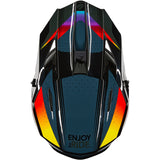 ONeal 1 Series Kids Motocross Helmet V26 RC Black Multi