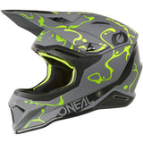ONeal 1 Series Motocross Helmet V26 Splash Grey Neon Yellow