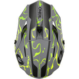 ONeal 1 Series Motocross Helmet V26 Splash Grey Neon Yellow