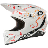 ONeal 1 Series Motocross Helmet V26 Splash White Orange