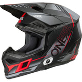 ONeal 3 Series Motocross Helmet V26 Haze Black Grey Red