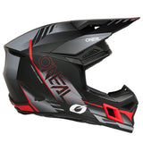 ONeal 3 Series Motocross Helmet V26 Haze Black Grey Red