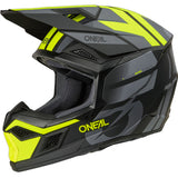 ONeal 3 Series Motocross Helmet V26 Black Grey Neon Yellow