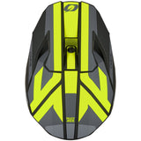 ONeal 3 Series Motocross Helmet V26 Black Grey Neon Yellow