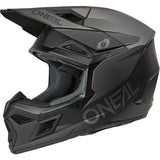 ONeal 3 Series Motocross Helmet V26 Solid Black Grey