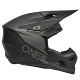 ONeal 3 Series Motocross Helmet V26 Solid Black Grey