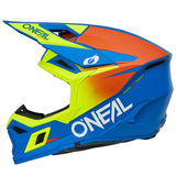 ONeal 3 Series Motocross Helmet V26 Blue Neon Yellow