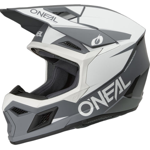ONeal 3 Series Motocross Helmet V26 Solid White Black
