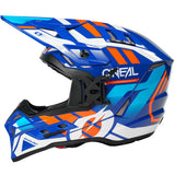 ONeal EX-SRS Motocross Helmet Dust Blue Orange