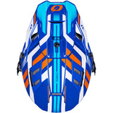 ONeal EX-SRS Motocross Helmet Dust Blue Orange