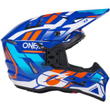 ONeal EX-SRS Motocross Helmet Dust Blue Orange