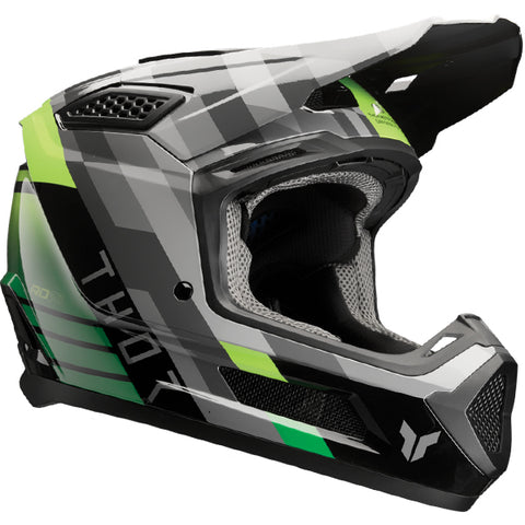 Thor Fleet Helmet - Gloss Black Green