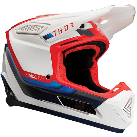 Thor Fleet Defy Helmet - Gloss White Red Blue