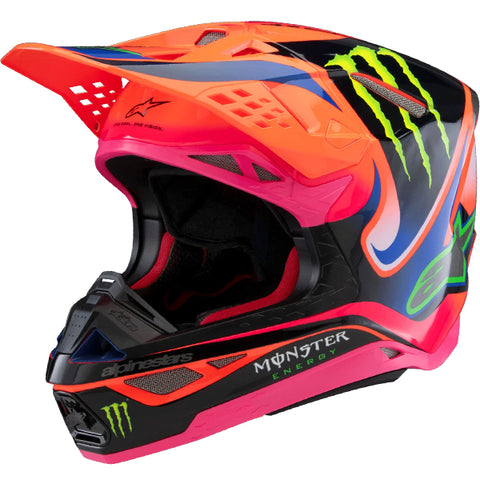 Alpinestars Helmet SM10 Deegan Orange Flo Purple Pink