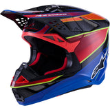 Alpinestars Helmet Supertech SM10 Era Helmet - Blue Red Yellow Fluo Gloss