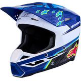 Alpinestars Youth SM3 Falcon Helmet Blue White Black Pink Yellow Fluo Gloss