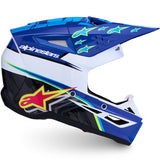 Alpinestars Youth SM3 Falcon Helmet Blue White Black Pink Yellow Fluo Gloss