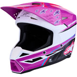 Alpinestars Youth SM3 Falcon Helmet Purple White Black Pink Fluo Gloss