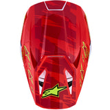 Alpinestars Youth SM3 Falcon Helmet Red Fluo White Blue Yellow Fluo Gloss