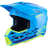 Alpinestars Helmet SM3 Force Helmet Cyan Gloss