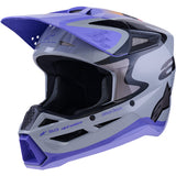 Alpinestars Helmet SM3 Jettson Gray Purple Black Gloss