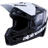 Alpinestars Helmet SM3 Radium Helmet Black White Gray Gloss