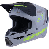 Alpinestars Helmet SM3 Radium Helmet Gray Black Yellow Matt